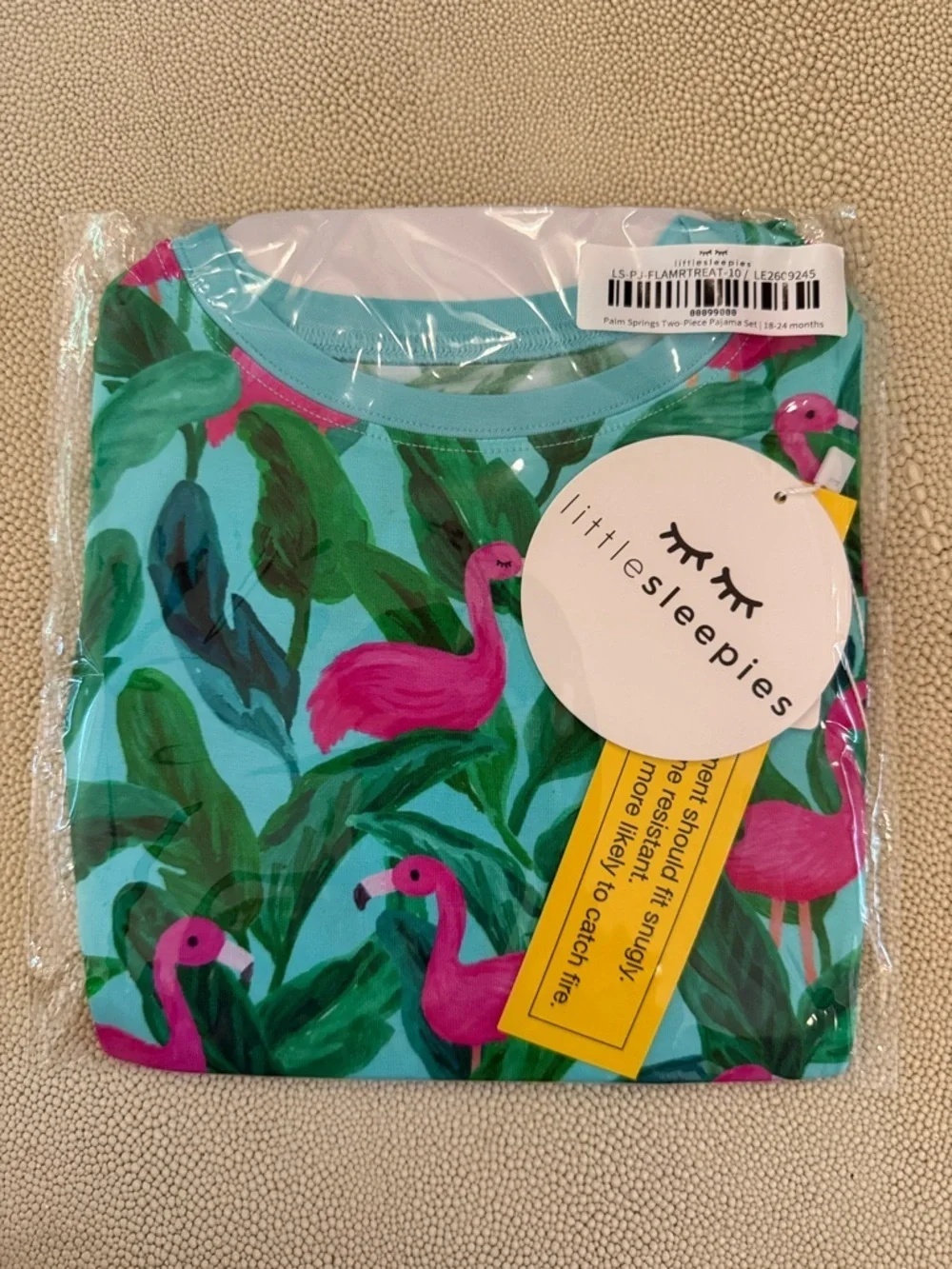 Little Sleepies Palm Springs two piece pajama set 18-24m